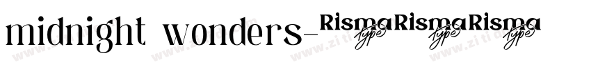 midnight wonders字体转换